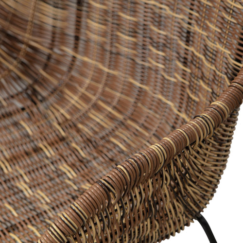 WOOOD Loungestoel Willow - Polyester - Naturel - Set van 2