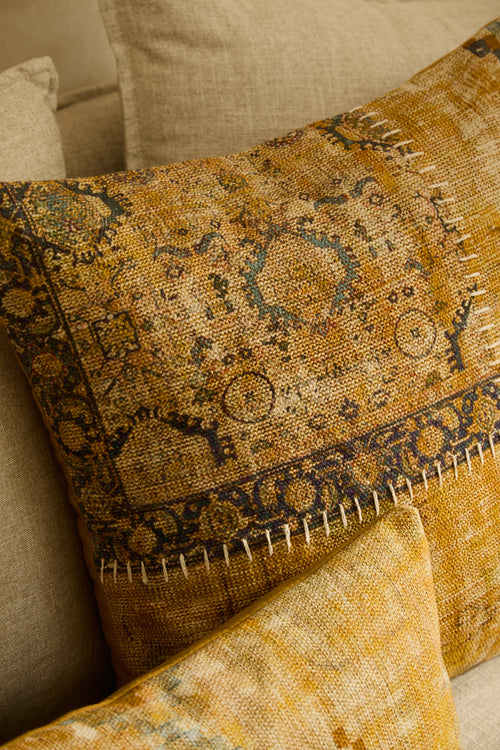 Calma House Kussenhoes Dinka - Mosterd - 45x45