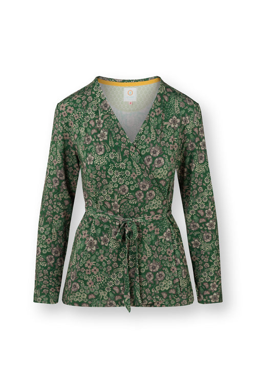 Pip Studio - Teagan Vest Dames - Daisy Dreams - Groen - L - vtwonen shop