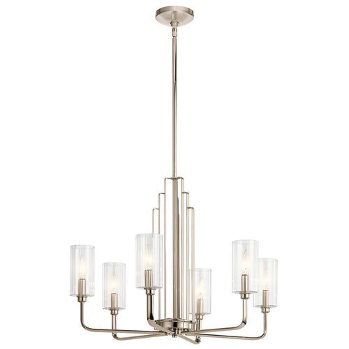 Elstead Kichler Kimrose Multi Arm Hanglamp Gepolijst Nikkel