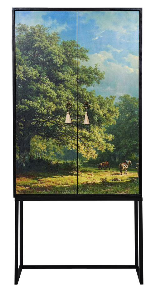 Kast dressoir met 2 deuren van MDF met bospatroon - vtwonen shop