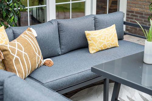 Bleco lounge-diningset - carbon black/reflex black - 7 personen - vtwonen shop