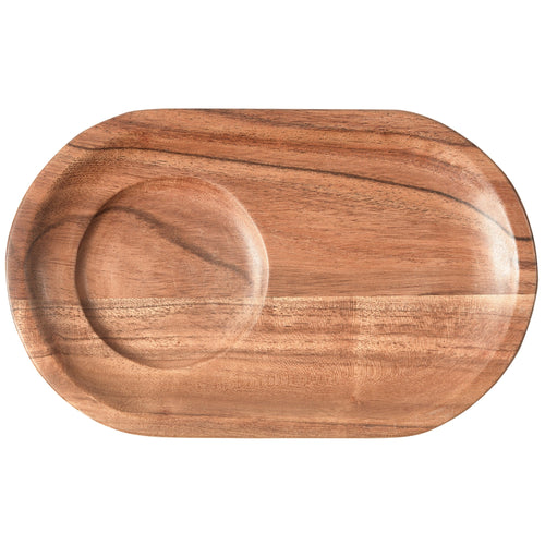 WOOOD serveer plateau Josje - Acacia Hout - Naturel - Set van 8 - vtwonen shop