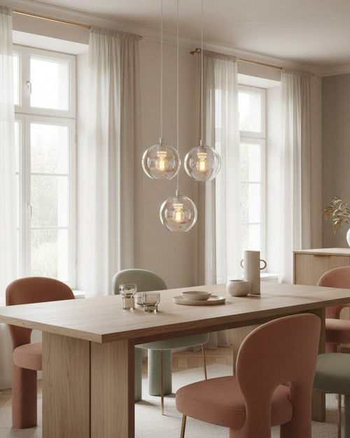 EGLO hanglamp Ariscani 2 - ø 42,5 cm - gekleurd glas - chroom