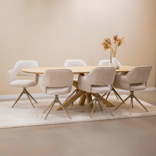 Kick draaistoel Owen - Crème - vtwonen shop