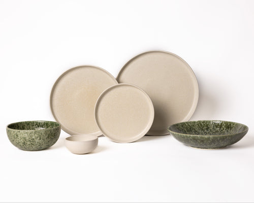 Mimo Homeware serviesset Dreamy Ivory & Forest Meadow - 6-delig - 2 personen