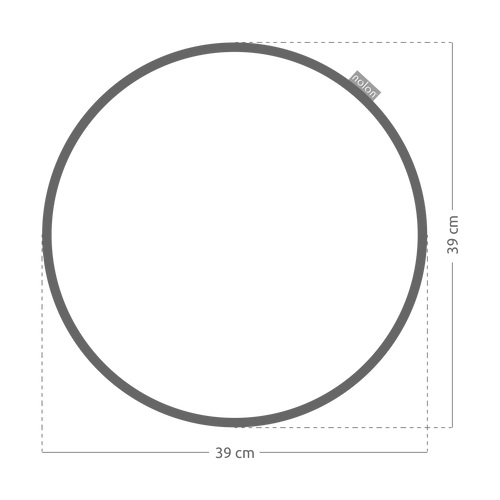 Nolon Lot Rond Stoelkussen grijs melange - vtwonen shop