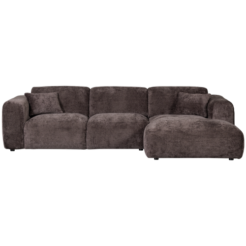 WOOOD chaise longue rechts Cloud - Chenille - Bruin - 80x280x165 cm - vtwonen shop