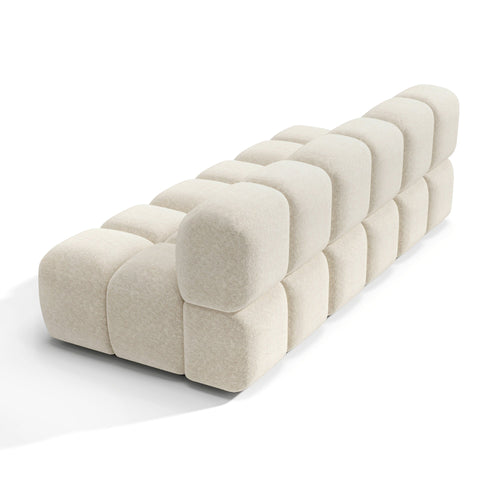 Premium Interiors - Modulaire bank MOSS - getextureerd fluweel  234cm