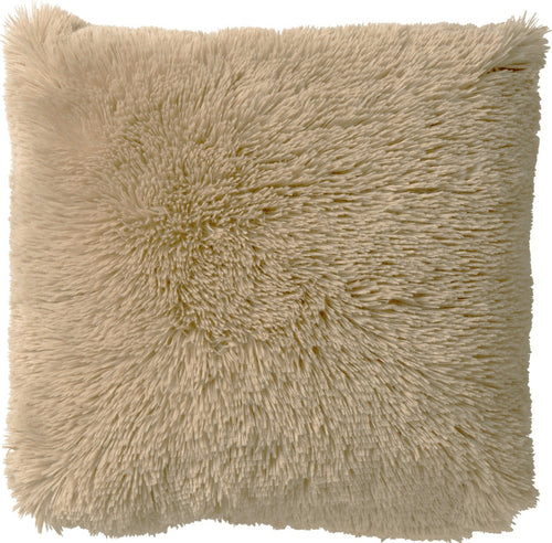 FLUFFY - kussenhoes 60x60 cm - superzacht - XL kussenhoes - Pumice Stone - beige