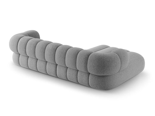 Cosmopolitan Design Hoekbank Koge 5-zits, chenille lichtgrijs - 165x270x70cm