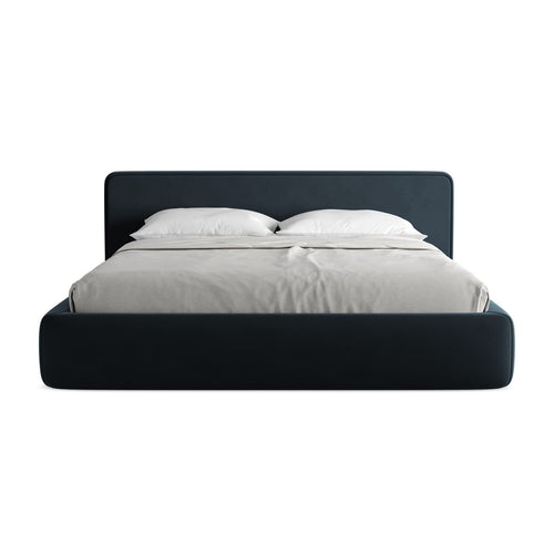 LaMiaSofa Bed met opbergruimte Firenze - velours - koningsblauw - 220x225x82