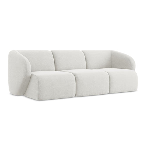 LaMiaSofa 3-zits bank Cervo - bouclé - wit - 244x94x75