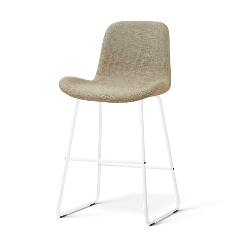 Nolon Nino-Fé barkruk taupe melange - wit onderstel - 65 cm - vtwonen shop