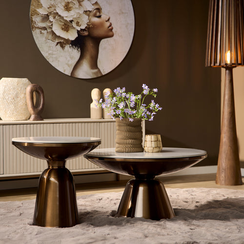Starfurn  salontafel Alix - brons - 50x50x49,5cm