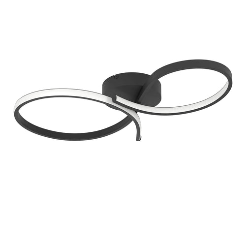 EGLO plafondlamp Serpins - led - 60 cm - zwart/wit - vtwonen shop