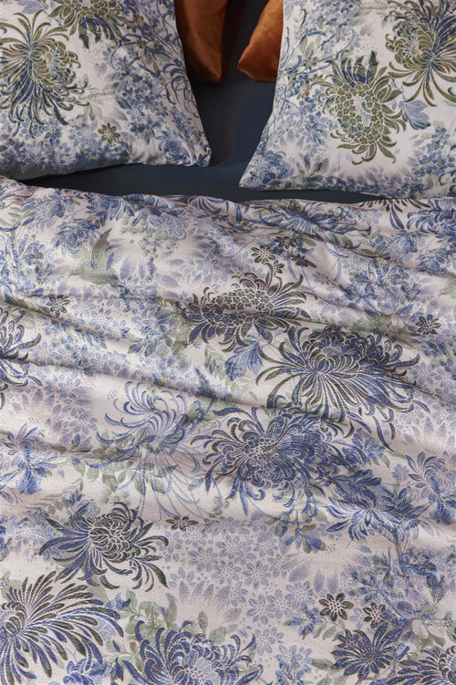 At Home by Beddinghouse Full of Beauty dekbedovertrek - Eenpersoons - 140x200/220 cm - Blauw Groen - vtwonen shop