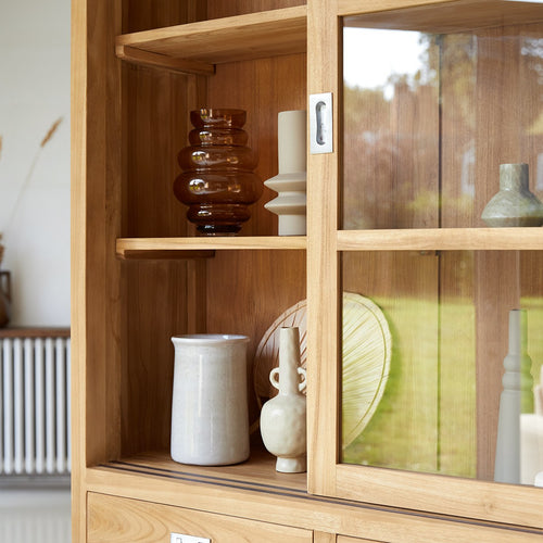 Tikamoon Massief teakhouten servieskast 160 cm - Naturel - vtwonen shop