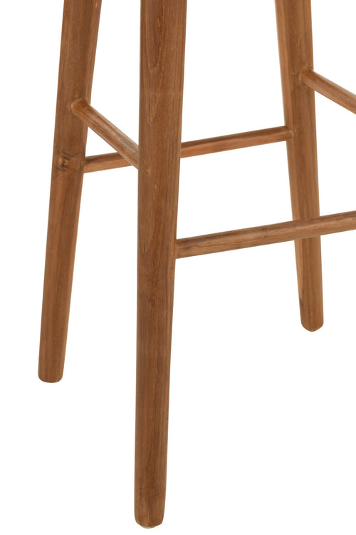 J-Line barkruk Ana - hout - bruin