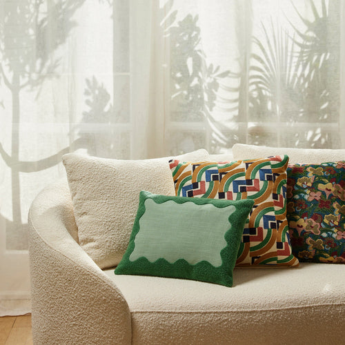 Madura Kussenovertrek Namata aqua groen 30x40 cm