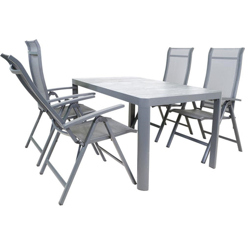 Lesli Living bistrostoel Hera - antraciet - 61x67x113cm - set van 2