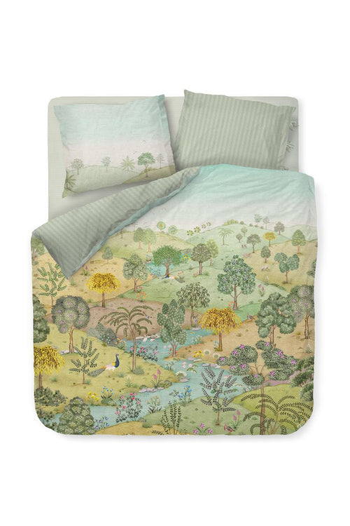 Pip Studio dekbedovertrek Cabrera - 200x200/220 cm - groen - vtwonen shop