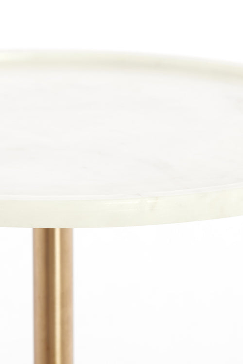 Light & Living bijzettafel CIVITA - Ø37x49 cm - wit - vtwonen shop