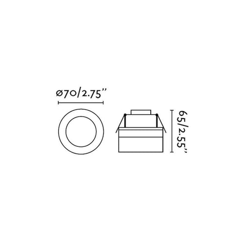 Faro Ebba - LED Inbouwspot Zilver IP44