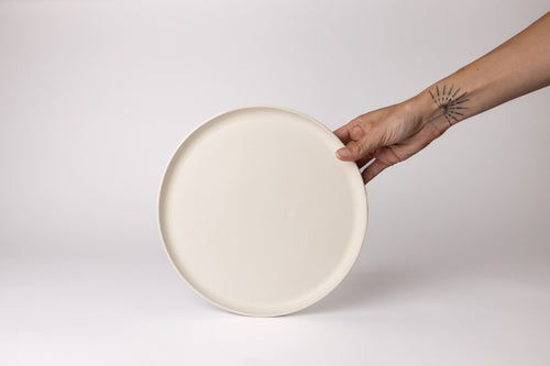 Mimo Homeware dinerbord Dreamy Ivory - 26,5 cm - set van 2