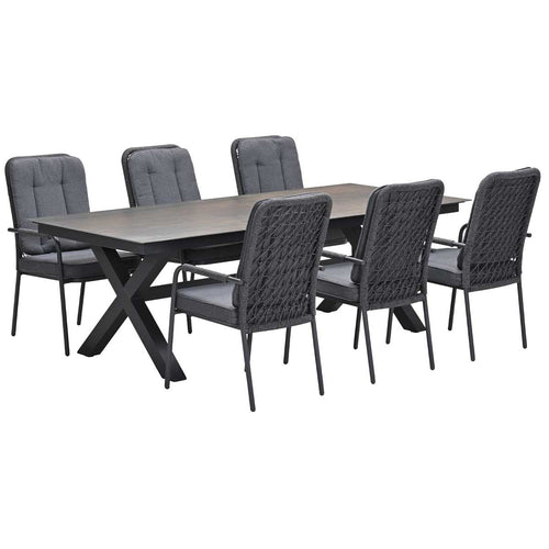 Garden Impressions tuinset Aleria - Sintra - Rome bronze - 240x100 cm - 7-delig