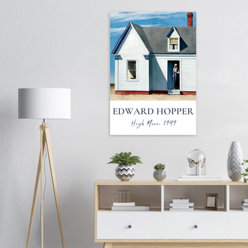 Artfulprints Poster Edward Hopper - High noon   - 50x70 cm - Blauw