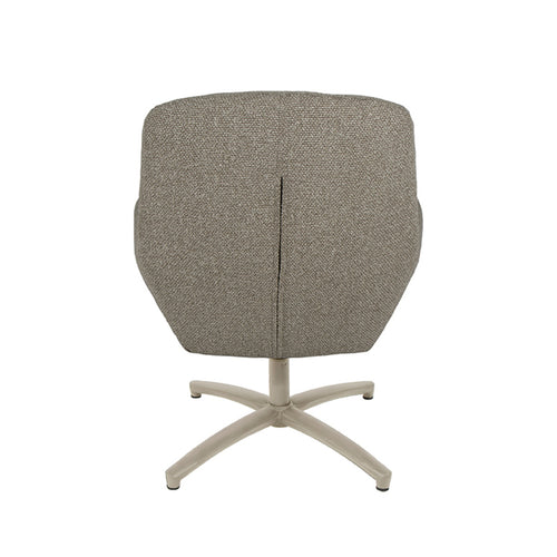 LABEL51 Fauteuil Chill Zone - Grijs/Taupe Bouclé - Draaibaar