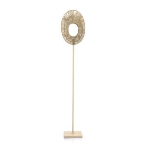 FurniLux Vloer lamp Ovo - natural - 28x22x150 cm - vtwonen shop