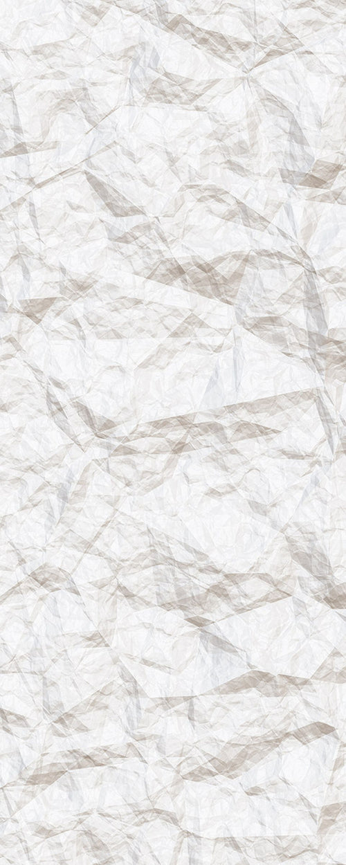 Sanders & Sanders fotobehang verfrommeld paneel gebroken wit - 100 x 250 cm - 611964 - vtwonen shop