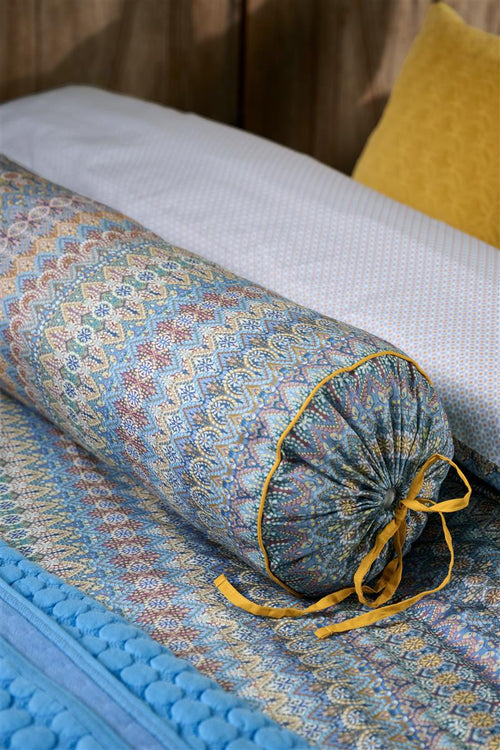 Pip Studio decoratiekussen Ashanti Roll - 22x70 cm - blauw