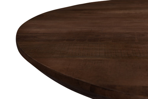 Livingfurn eetkamertafel Jesper Round - 120cm - mangohout