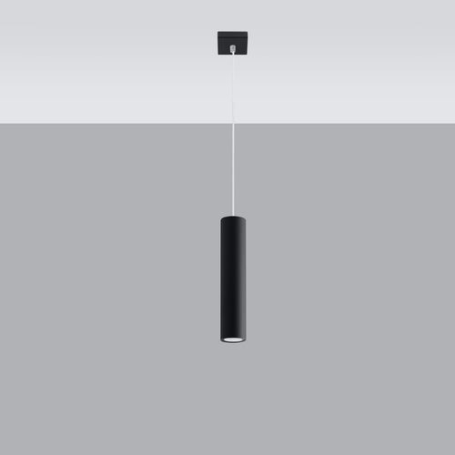 Sollux Lighting Hanglamp LAGOS 1 zwart - 8x8x100cm