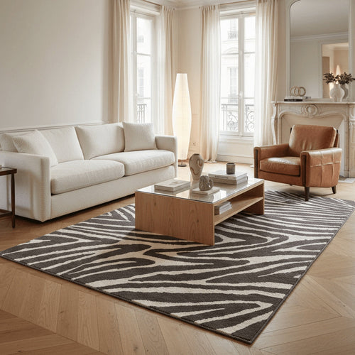AFK Living vloerkleed Buffon - zeer zacht - zwart - 200x290 cm