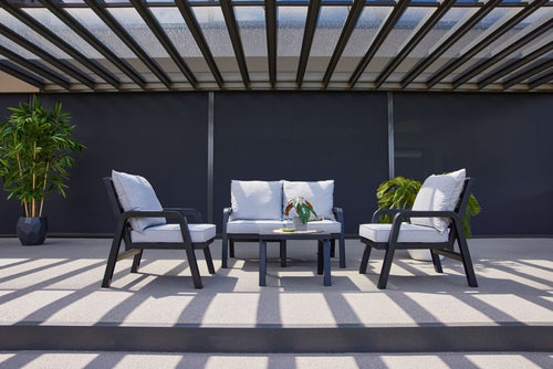 Hartman Loungeset Ibiza - Antraciet/Grijs - Kunststof - 4-Persoons - vtwonen shop