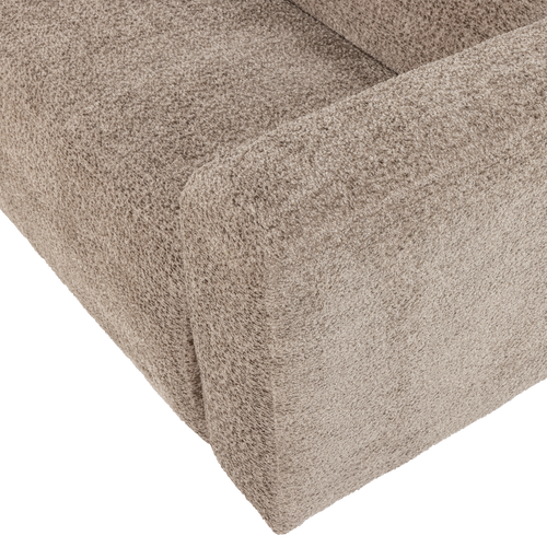 WOOOD 1,5-zits bank arm rechts Mojo Base - Wollig - Donkerzand - 74x145x97