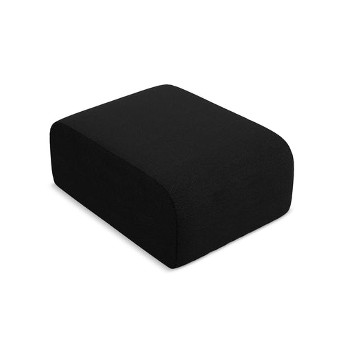LaMiaSofa Poef Cervo - bouclé - zwart - 72x94x42