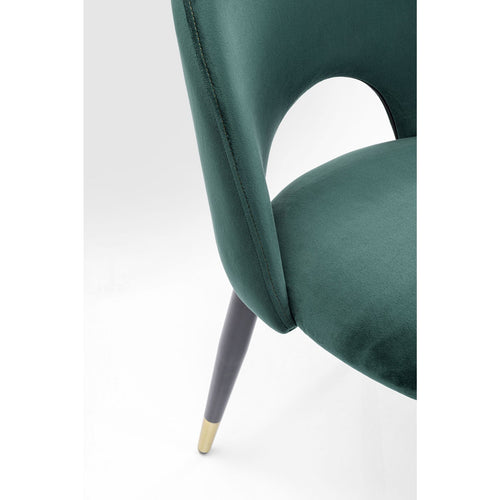Kare Design Stoel Iris fluweel groen - vtwonen shop