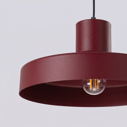 Sollux Lighting Hanglamp BILO bordeaux - 35x35x120cm