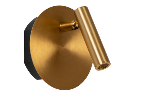 Lucide bedlamp JOLIJN - Geïntegreerde LED - Mat Goud / Messing - vtwonen shop