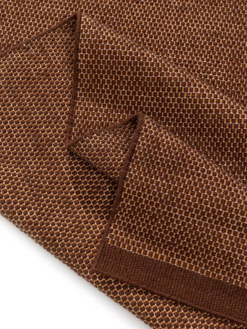 benuta wollen vloerkleed Rocco - bruin - 200x300 cm