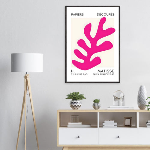 Artfulprints Poster Matisse – Ocean petals pink   - 50x70 cm - Roze