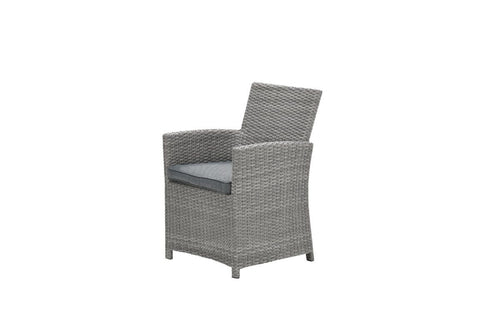 Blue bird dining fauteuil - organic grey - reflex black