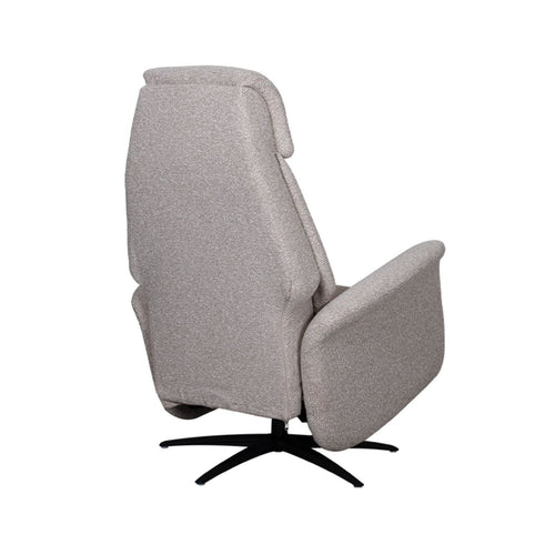 LABEL51 Fauteuil Oslo Elektrisch - Naturel Bouclé - Draaibaar