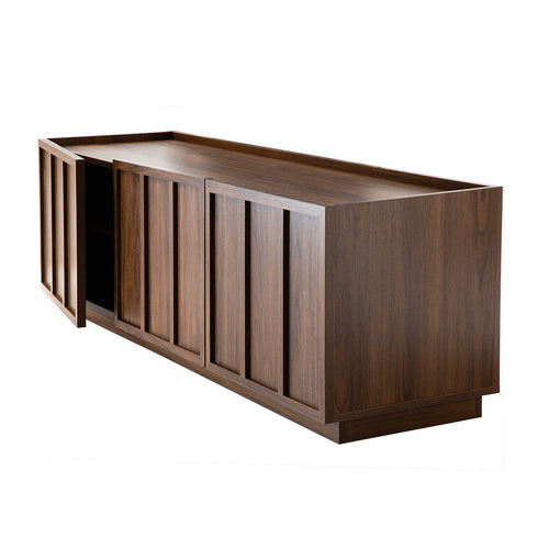 Calicosy - TV-meubel ABEL - Donker hout 140x40x45 cm