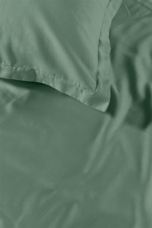 Ambiante Satin Uni dekbedovertrek - Tweepersoons - 200x200/220 cm - Groen - vtwonen shop